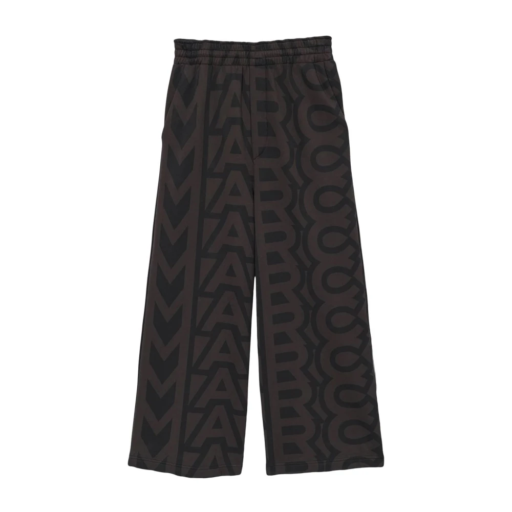 Marc Jacobs Zwarte Monogram Oversize Sweatpants Black Dames