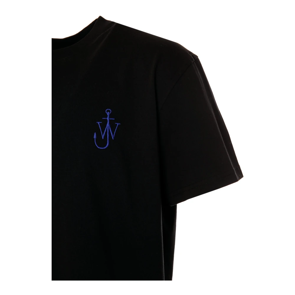 JW Anderson Anker Borduurwerk Achterprint T-shirt Black Heren