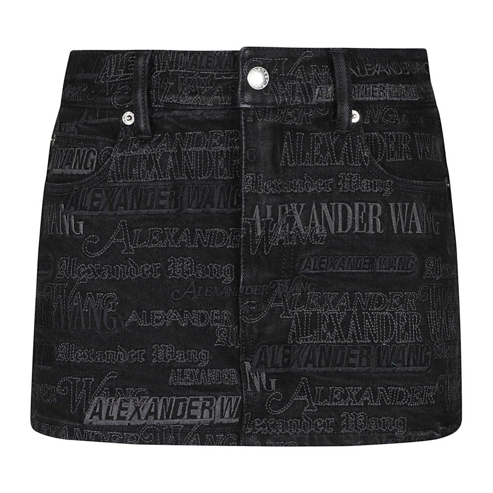 Alexander wang Geborduurde Minirok Black Dames
