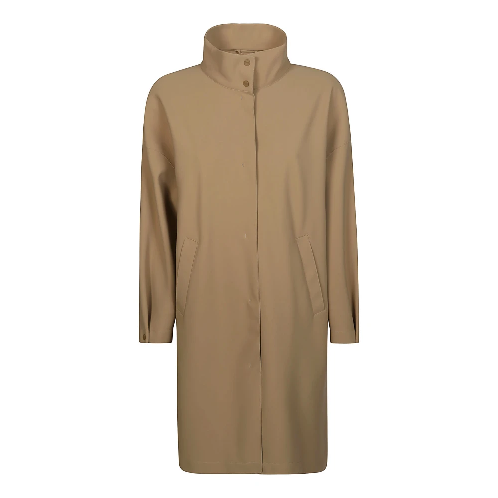 Herno Single-Breasted Coats Beige Dames