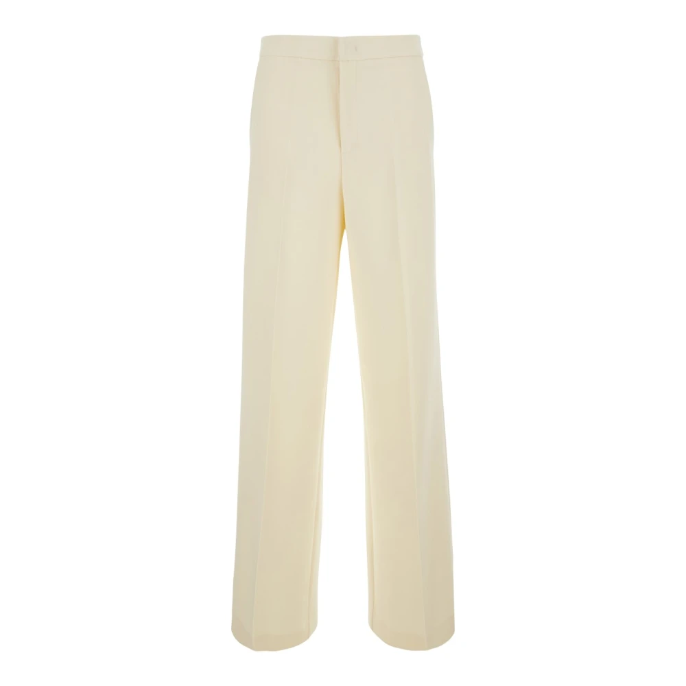 Twinset Donna Beige Per 262Tt2423 Pantaloni Dritti In Crêpe (44), Casual, Poliestere - Immagine 3
