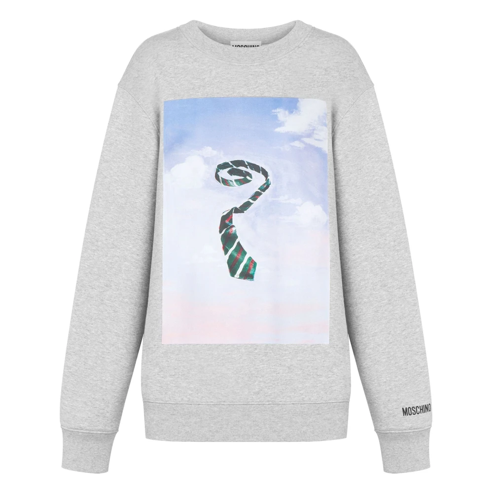 Moschino Grafische Print Katoenen Sweatshirt Gray Dames