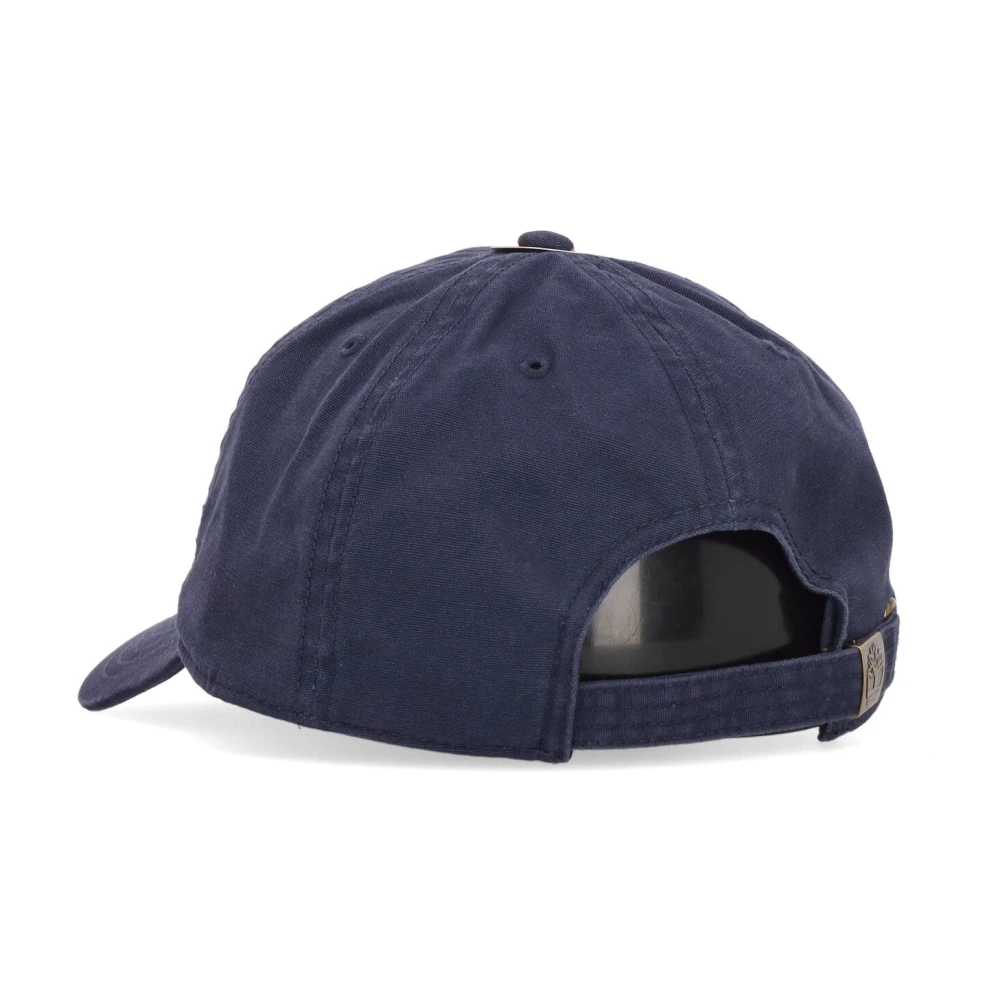 Timberland Gebogen klep katoenen canvas pet Blue Unisex