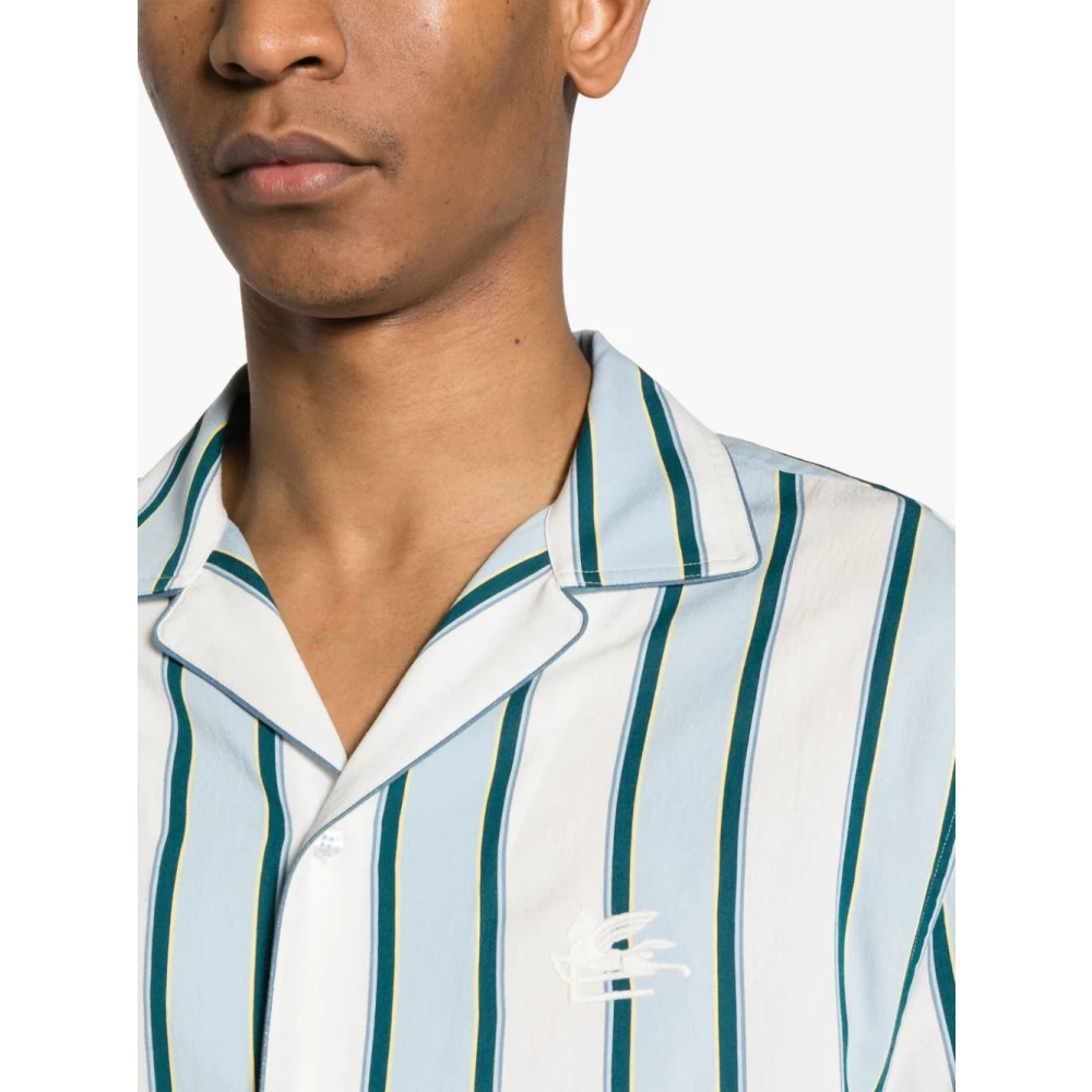 ETRO MultiColour Pegaso Geborduurd Overhemd Multicolor Heren