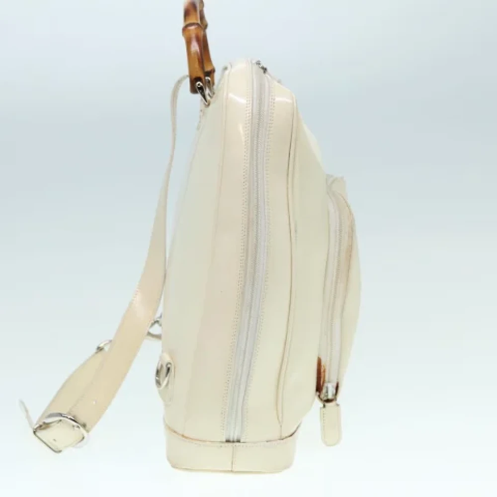 Gucci Vintage Pre-owned Nylon gucci-bags Beige Dames