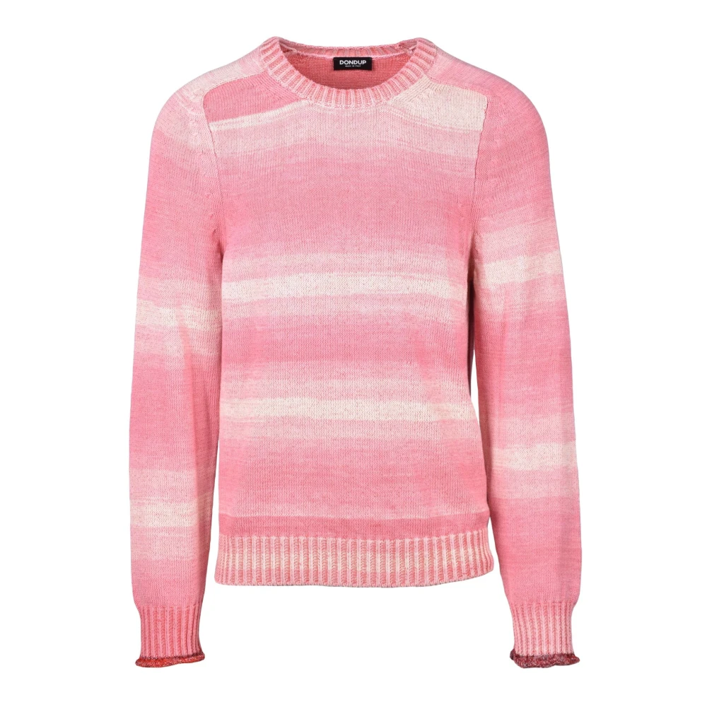 Dondup Katoen Gerecycled Trui Pink Heren