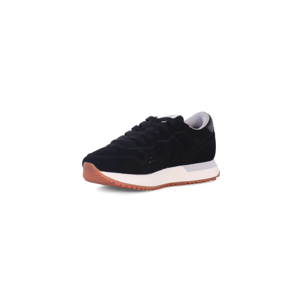 Sun68 Stargirl Suede Leren Sneakers Black Dames