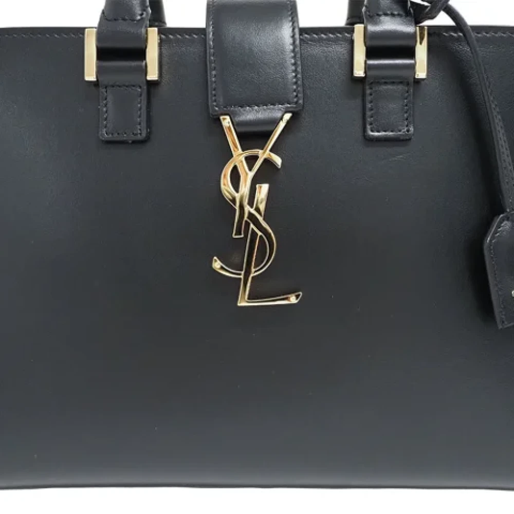 Yves Saint Laurent Vintage Pre-owned Leather handbags Black Dames