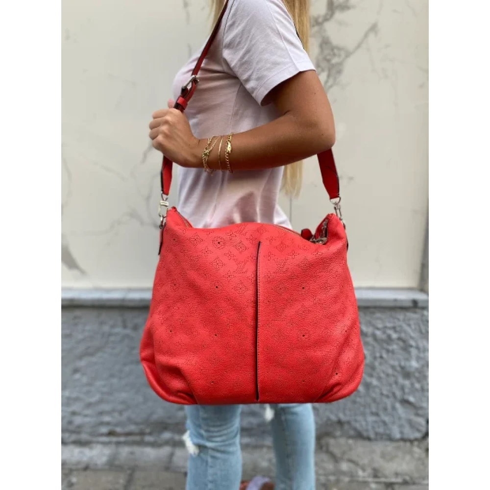 Louis Vuitton Vintage Pre-owned Leather louis-vuitton-bags Orange Dames