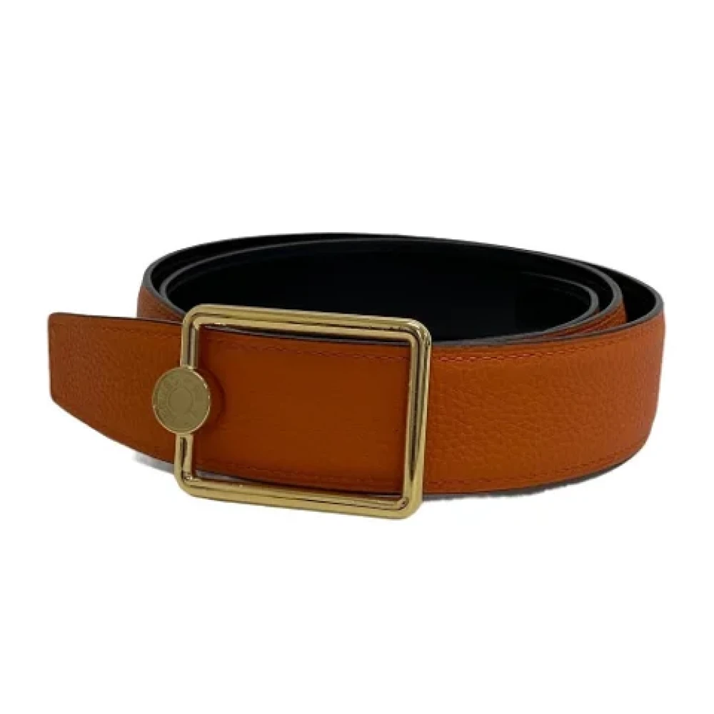Hermès Vintage Pre-owned Leather belts Orange Heren