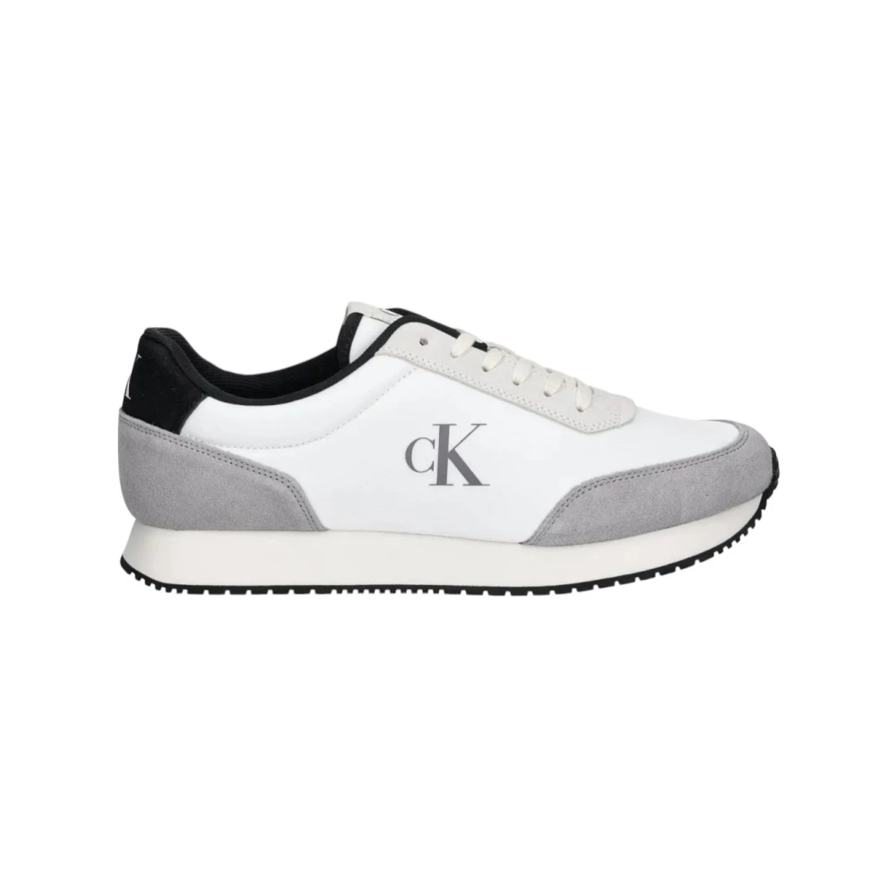 Calvin Klein Men's White Sneakers,, Casual Trainers Size 11 Uk
