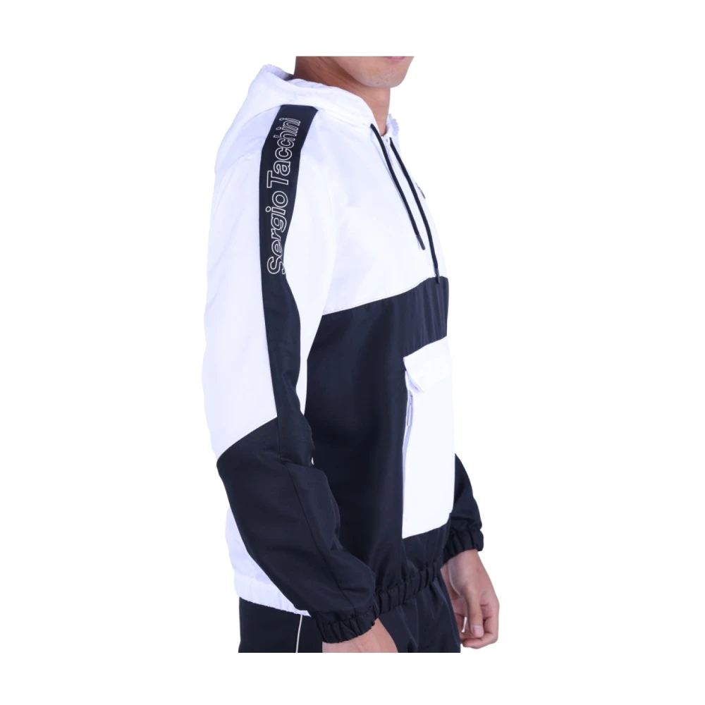 Sergio Tacchini Ritssluiting Sweatshirt Alettone White Heren