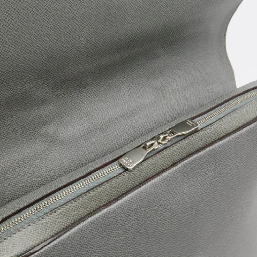 Louis Vuitton Vintage Pre-owned Leather louis-vuitton-bags Gray Heren