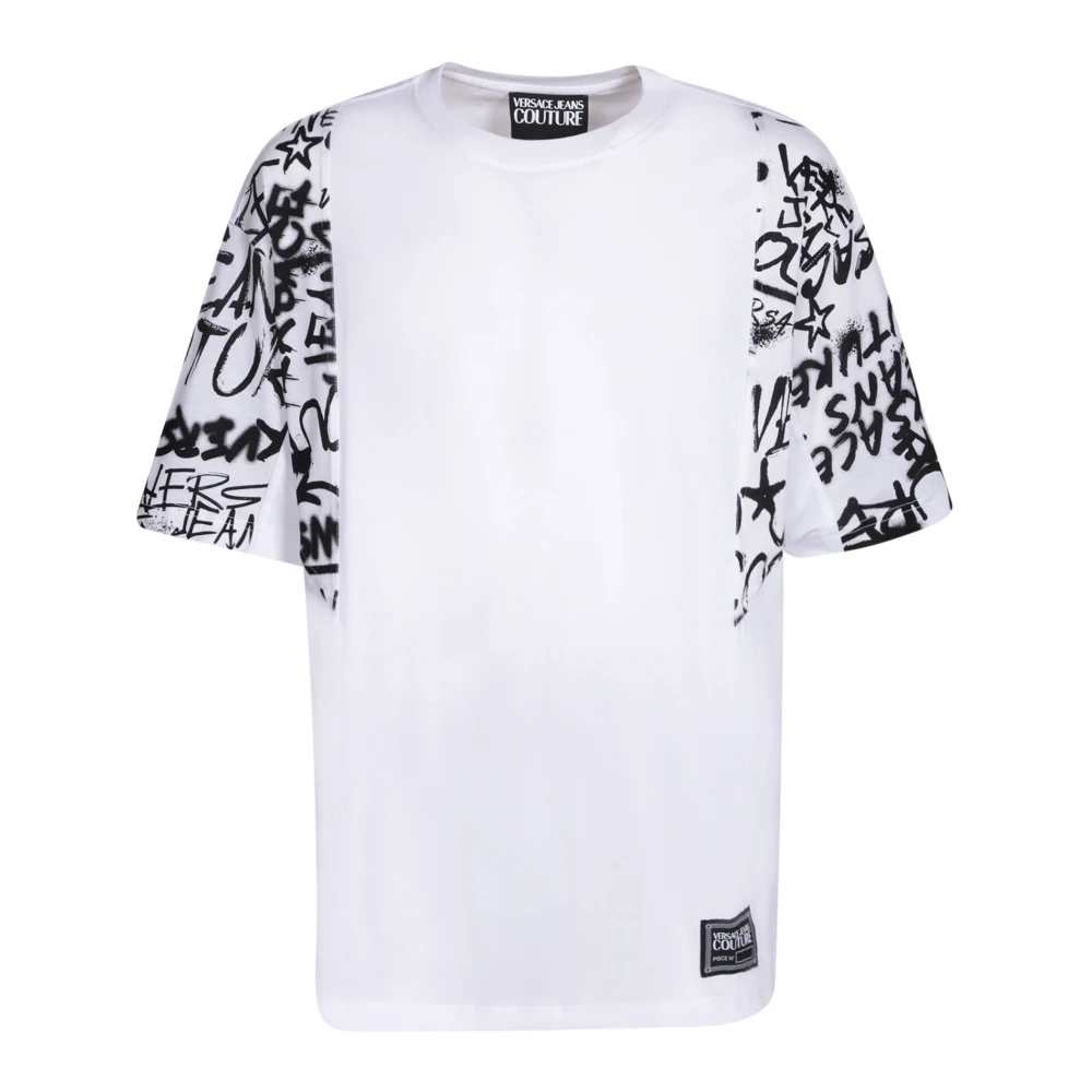Versace Jeans Couture Graffiti Print T-shirt White Heren