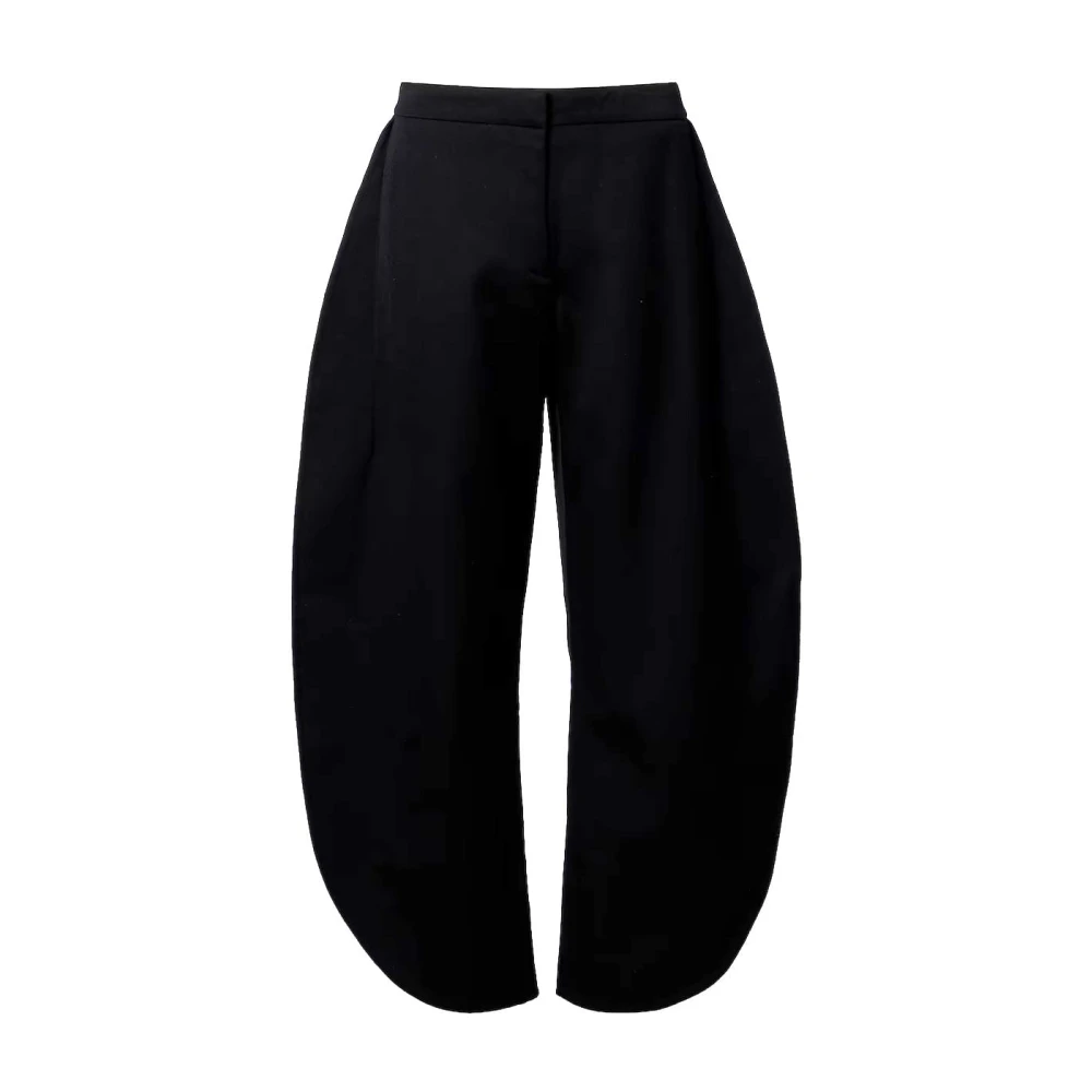 Alaïa Women's Black Petal Wool Trousers