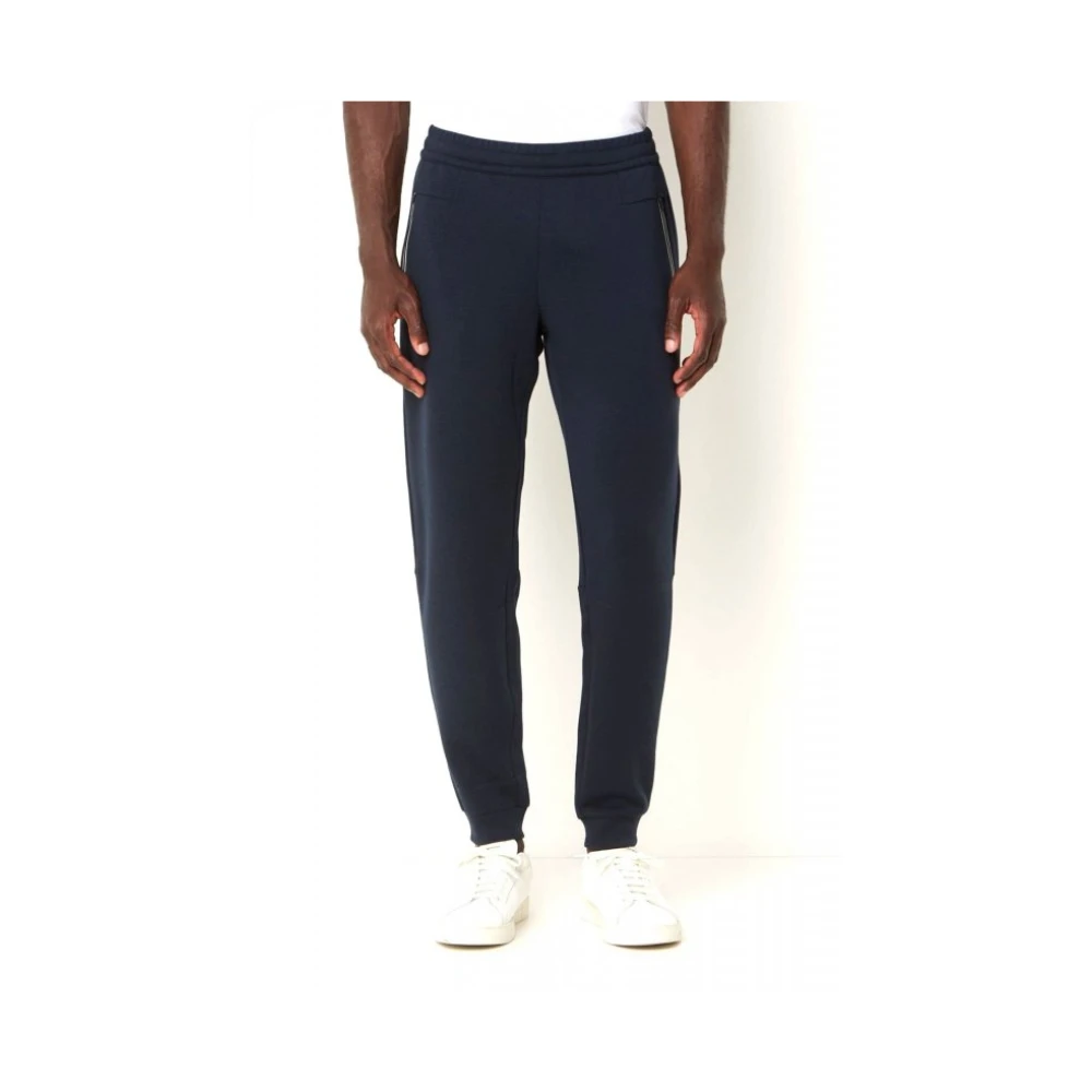 Emporio Armani Ea7 Homme Bleu Pantalons, Taille: L Joggers Premium Shield Stretch En Viscose Mélangée