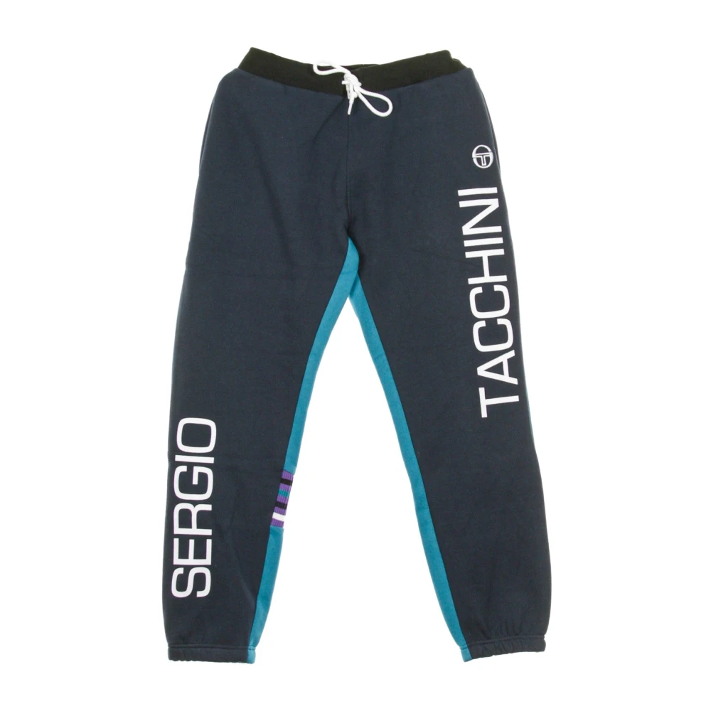 Sergio Tacchini Men's Blue Sweatpants, S, Devon Navy Ocean Depth Joggers