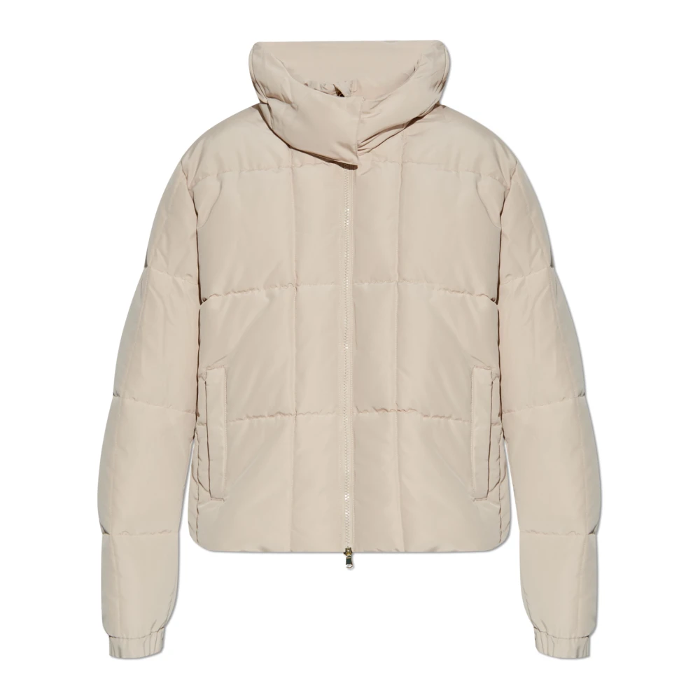 Emporio Armani Ea7 Beige Quiltad Isolerad Jacka