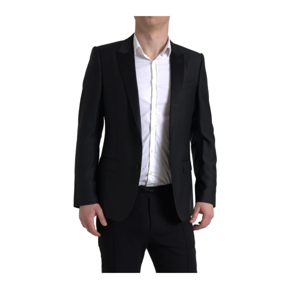 Dolce & Gabbana Men's Black Tuxedo Jacket Peak Lapel