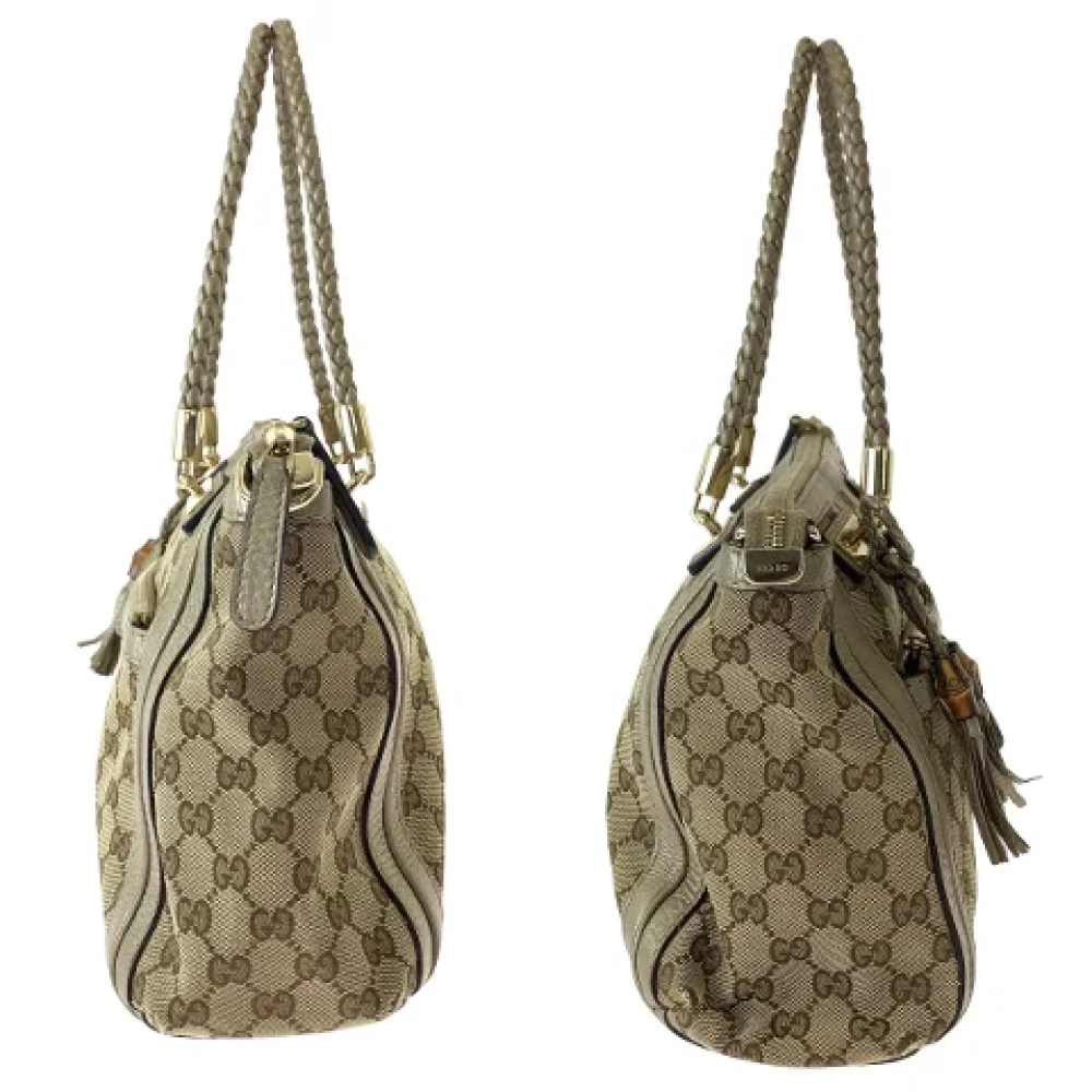 Gucci Vintage Pre-owned Canvas gucci-bags Brown Dames