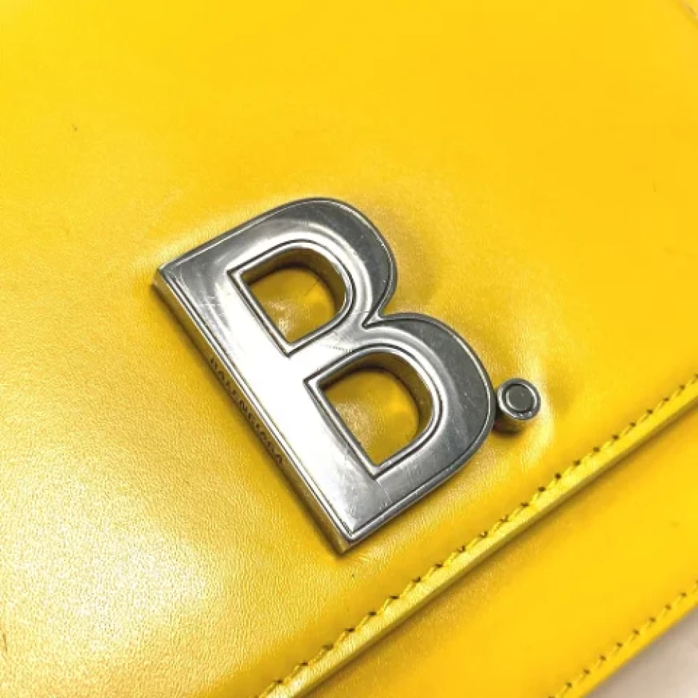 Balenciaga Vintage Pre-owned Leather shoulder-bags Yellow Dames