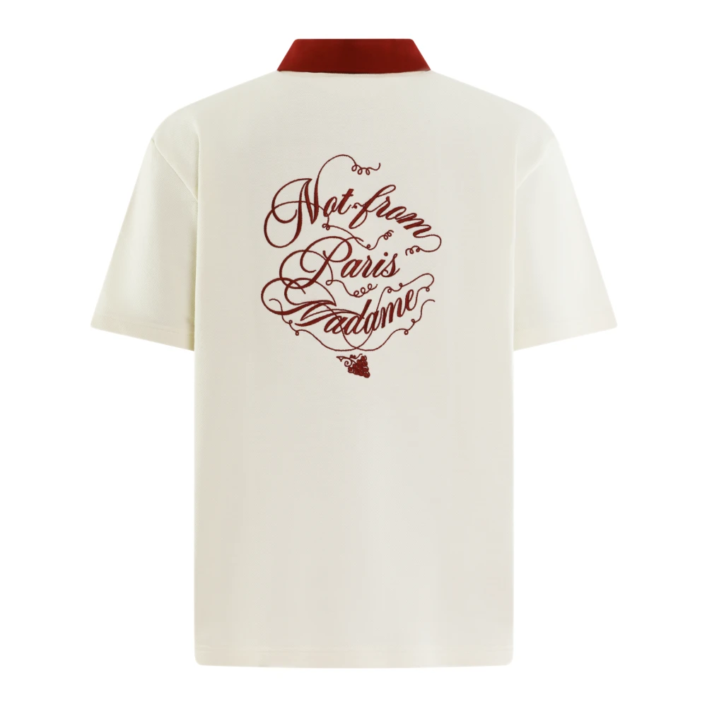 Drole de Monsieur Heren Slogan Vignes Overhemd White Heren