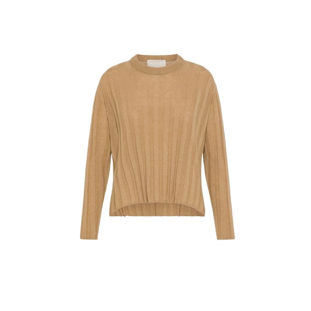 Momoni Ronde Hals Sweaters Brown Dames