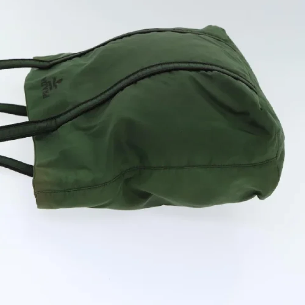 Prada Vintage Pre-owned Fabric totes Green Dames