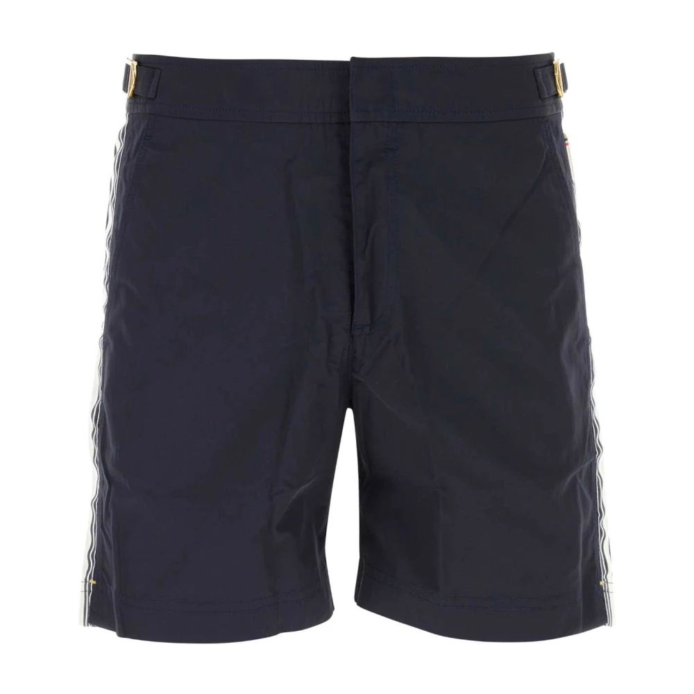 Orlebar Brown Bulldog Border Tape Zwemshorts Blue Heren