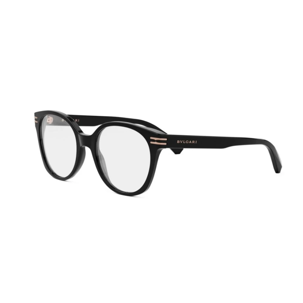 Bvlgari Unisex Black Glasses, 52 Mm, B.zero1 Round Eyeglasses