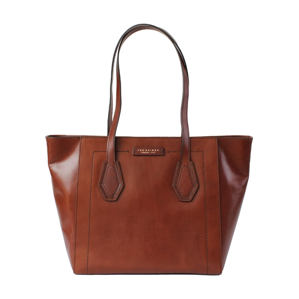 The Bridge Women's Brown Handcrafted Marrone Leather Bucket Bag