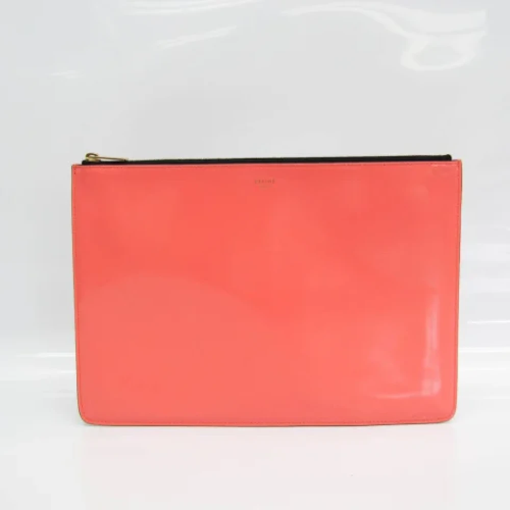 Celine Vintage Pre-owned Leather celine-bags Pink Dames