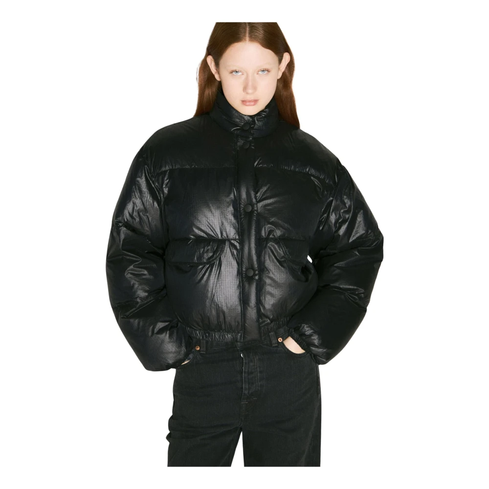 Our Legacy Ripstop Puffer Jas Black Dames