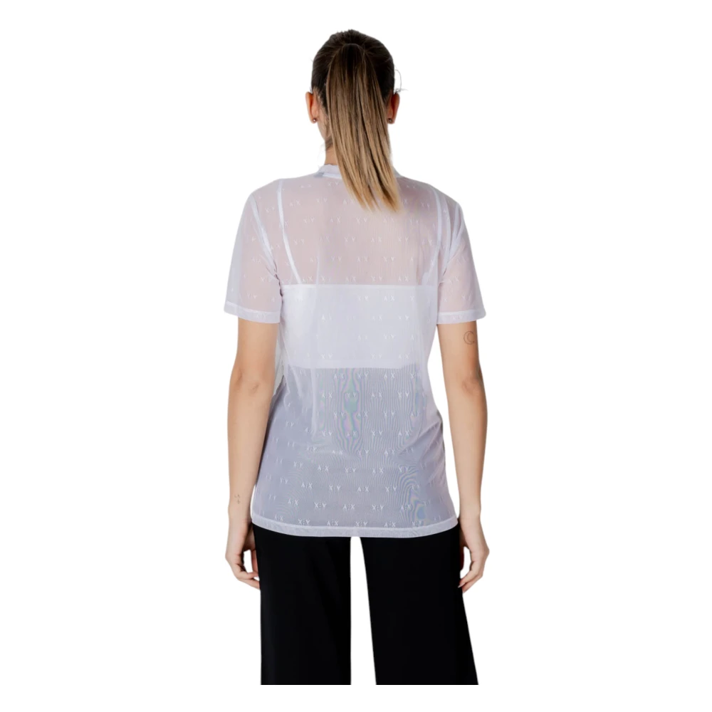 Armani Exchange Korte Mouw T-shirt Collectie White Dames