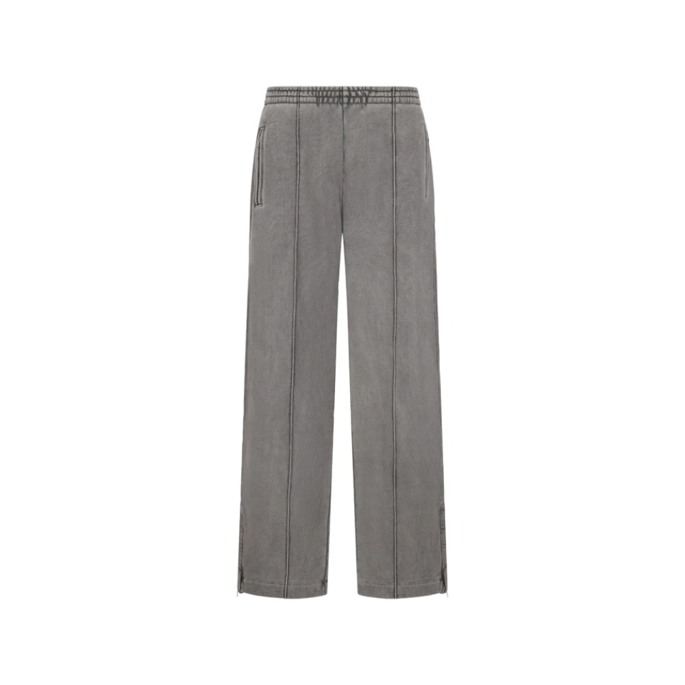 Our Legacy Men's Black Straight Fit Jeans, S, Sporty Track Trousers For Active Lifestyle