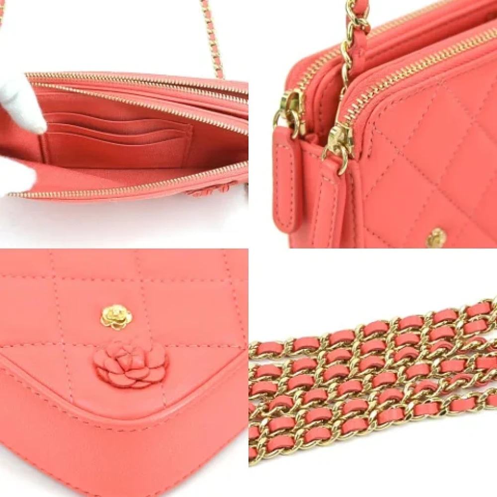 Chanel Vintage Pre-owned Leather shoulder-bags Pink Dames