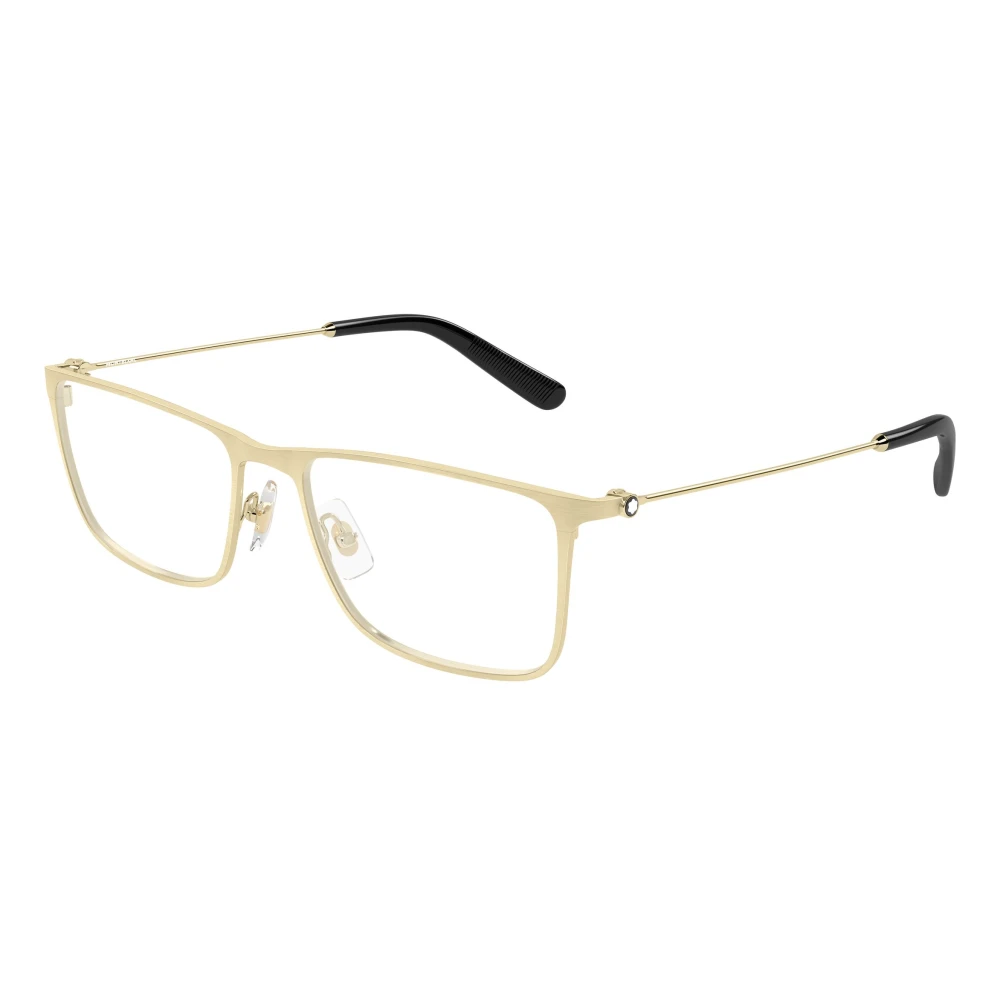 Montblanc Men's Yellow Glasses, 57 Mm, Mb0464o Optical Frame