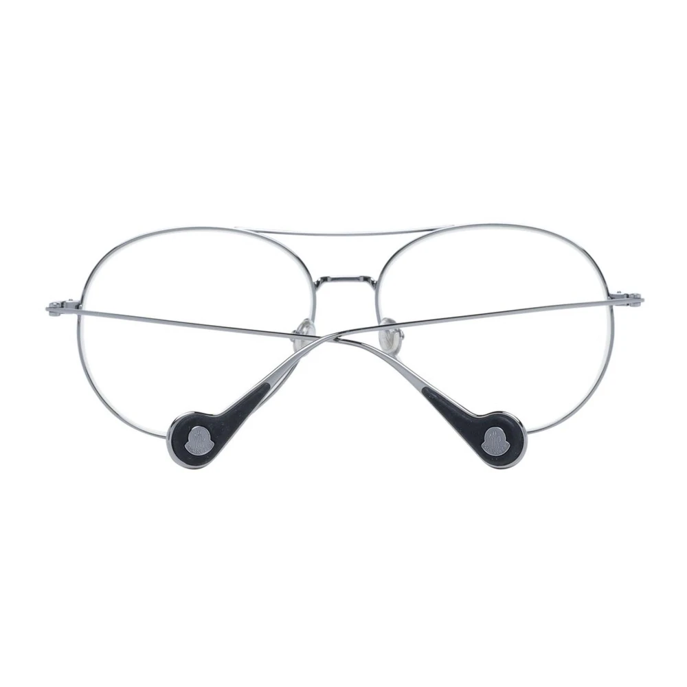 Moncler Gunmetal Aviator Zonnebril met Gele Lenzen Gray Unisex