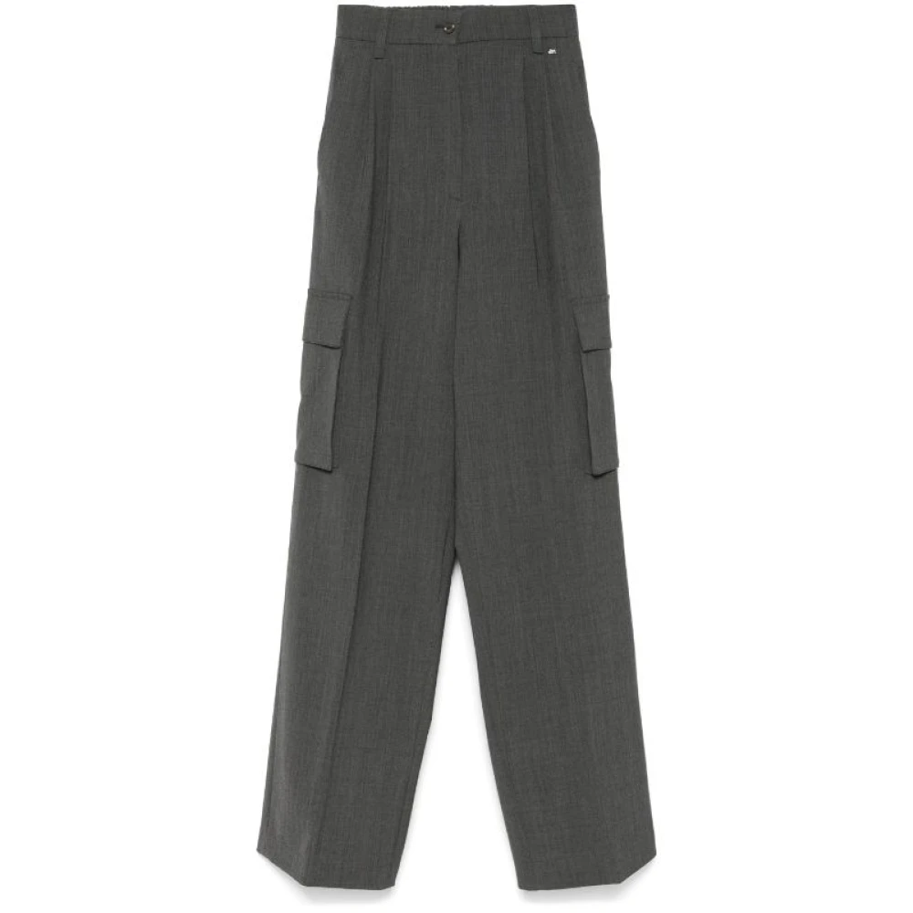 Herno Cargo Broek in Grijs Marengo Rechte Pasvorm Gray Dames