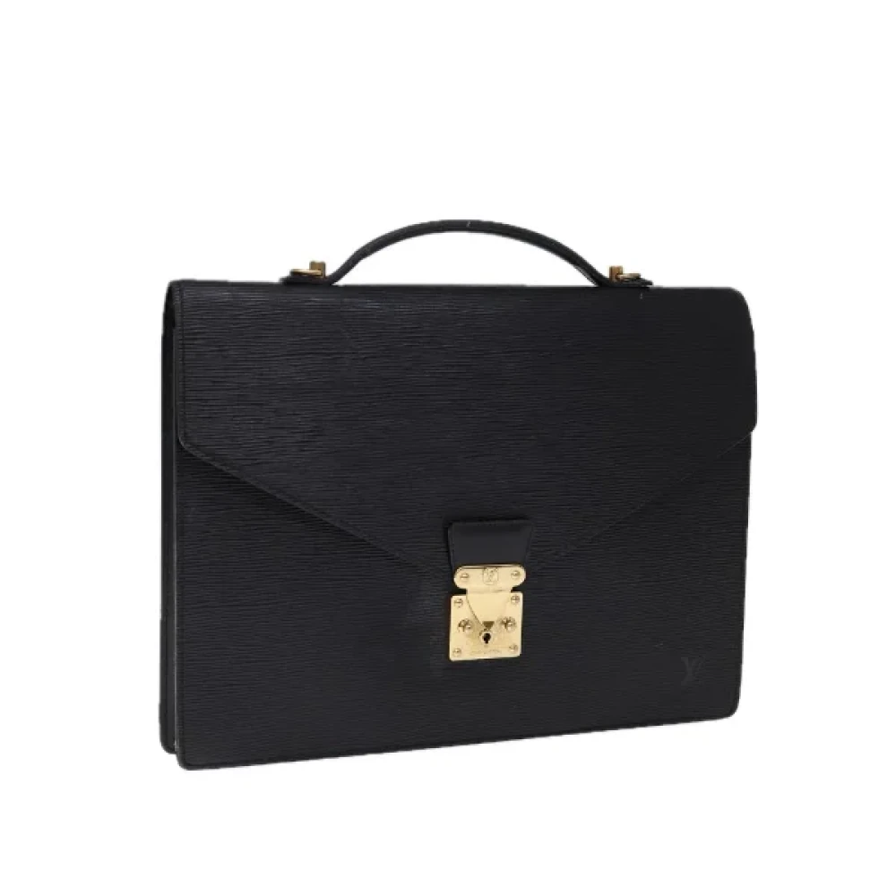 Louis Vuitton Vintage Pre-owned Leather louis-vuitton-bags Black Dames