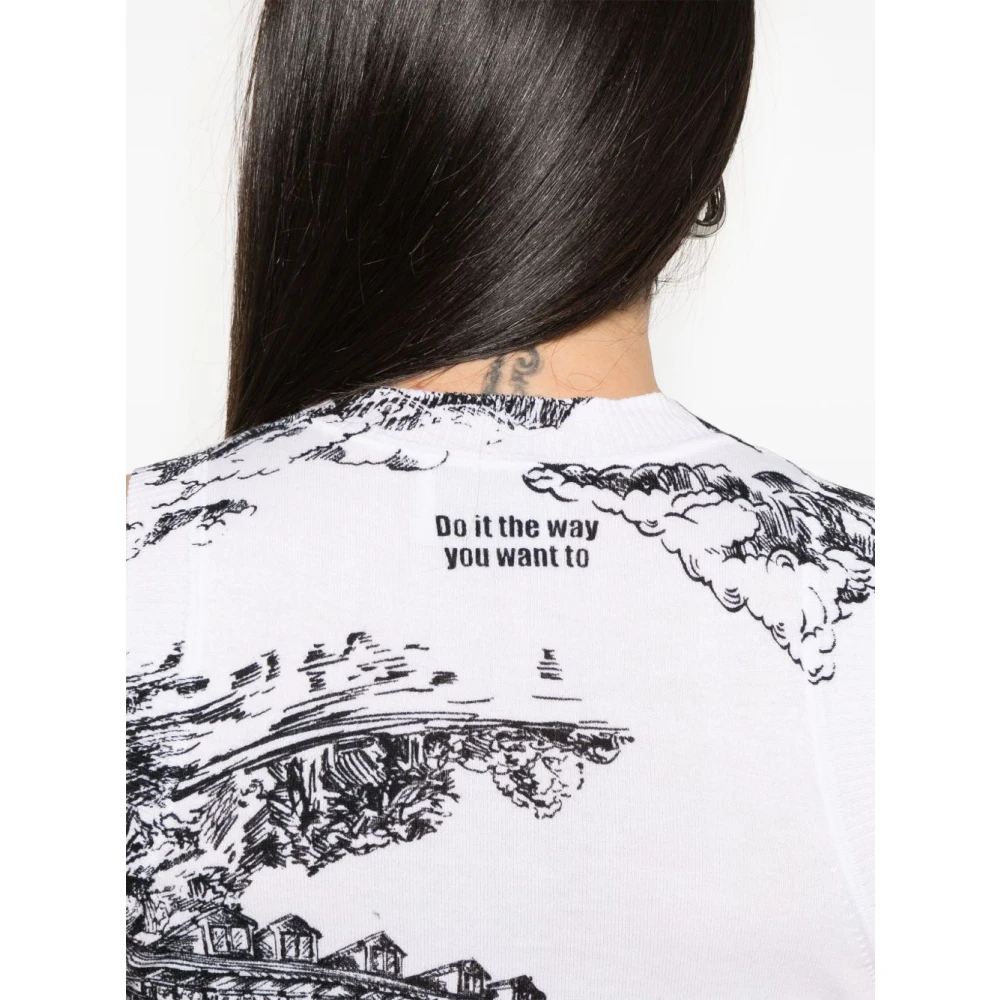 Moschino Witte Top voor Vrouwen White Dames
