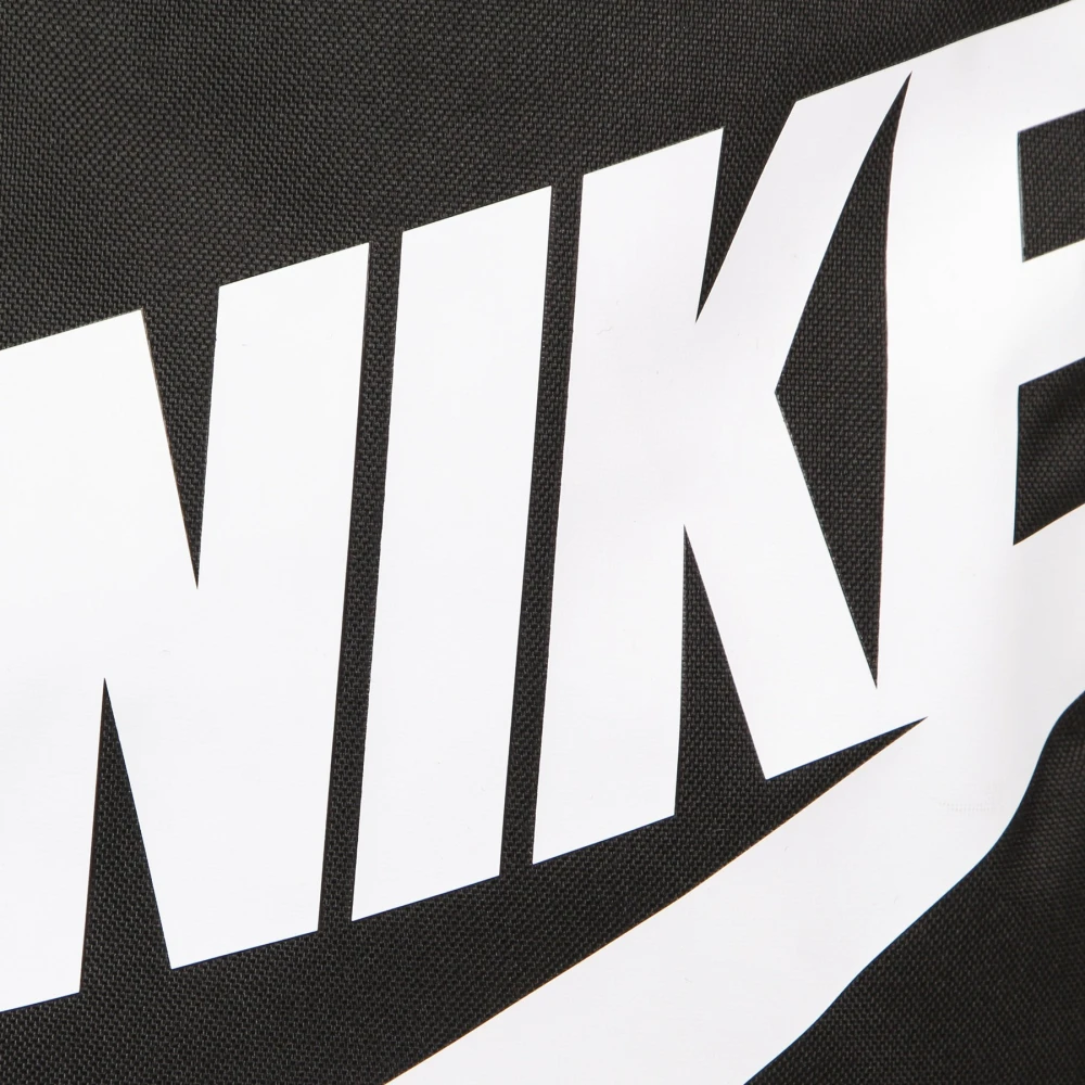Nike Elementaire Rugzak Zwart Zwart Wit Black Heren