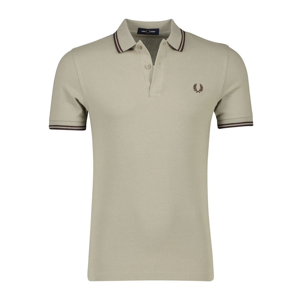 Fred Perry Bruine poloshirt korte mouw Brown Heren