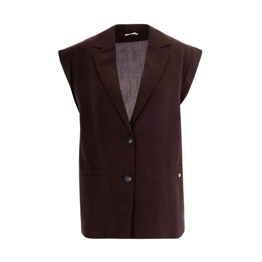 Liu Jo Mujer Marrón Chaquetas, Talla: S