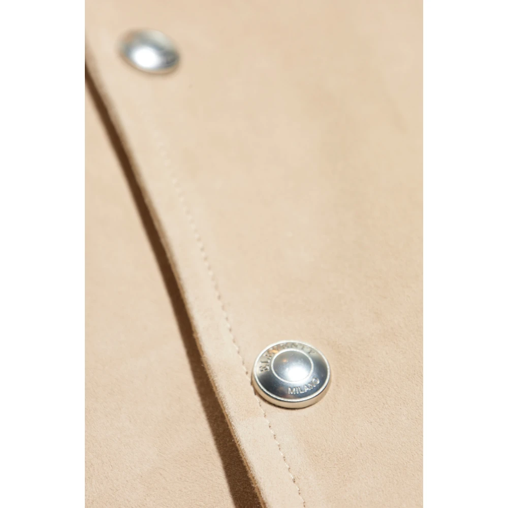 Eleventy Leren jack in bomberstijl Beige Heren