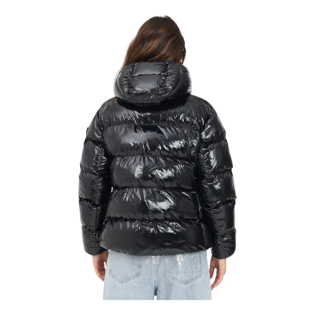 Napapijri Zwarte Gewatteerde Jas Dames Winterjas Black Dames