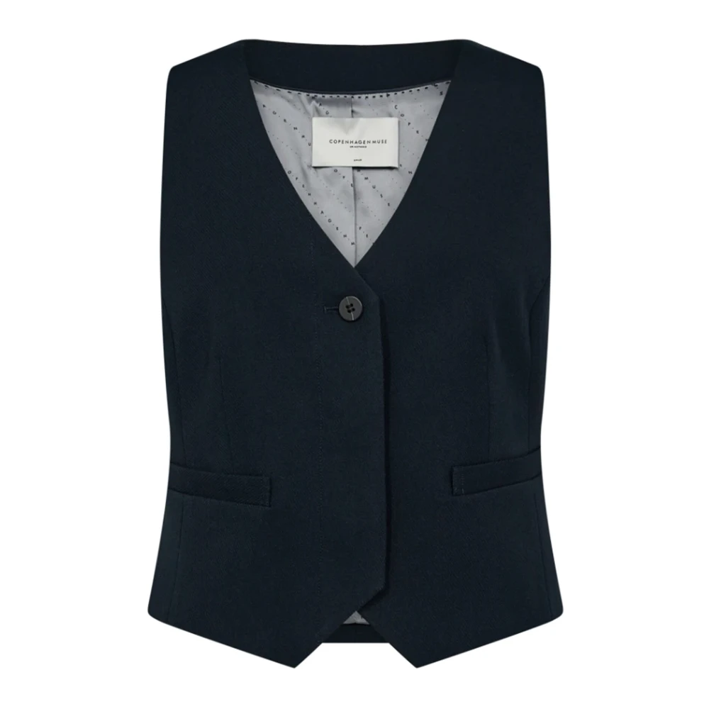 Copenhagen Muse Moderne Tailor Vest Salute Navy Blue Dames