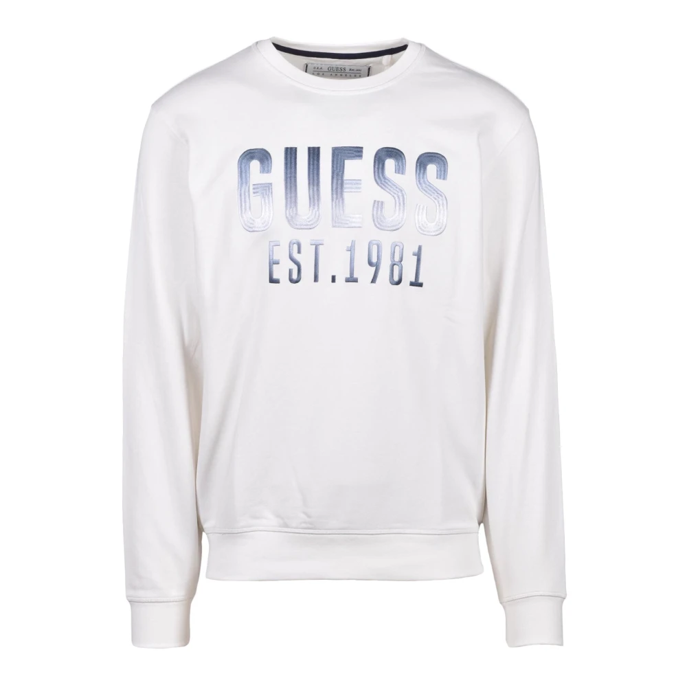 Guess Sweatshirt White Heren