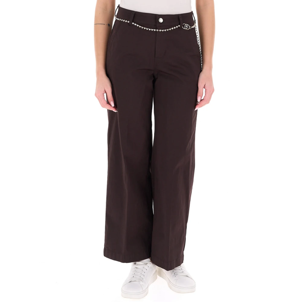 Liu Jo Mujer Morado Pantalones, Púrpura, Talla: W27