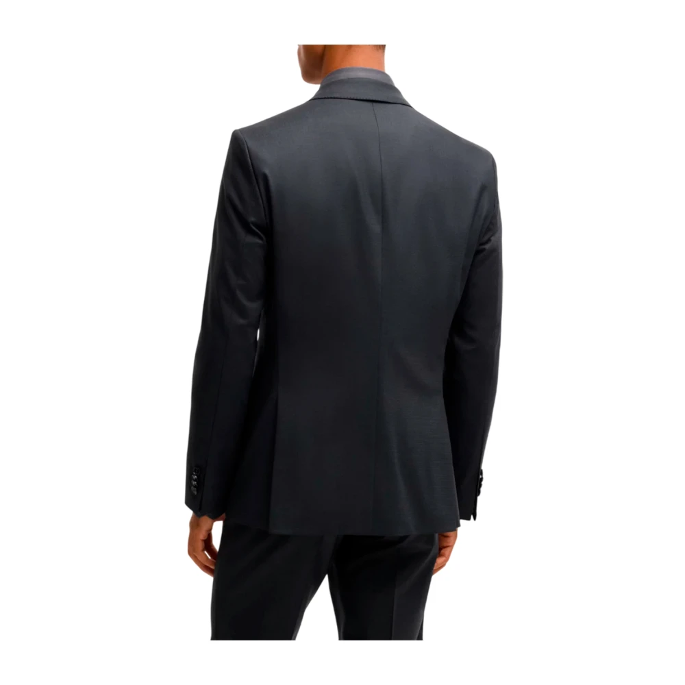 Boss Slim Fit Single-Breasted Pak Black Heren